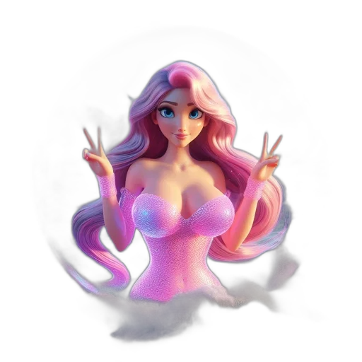 dress, fantasy art, concept art, 3d render transparent PNG cut-out