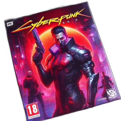 sword, cyberpunk, concept art, comic book art transparent PNG cut-out
