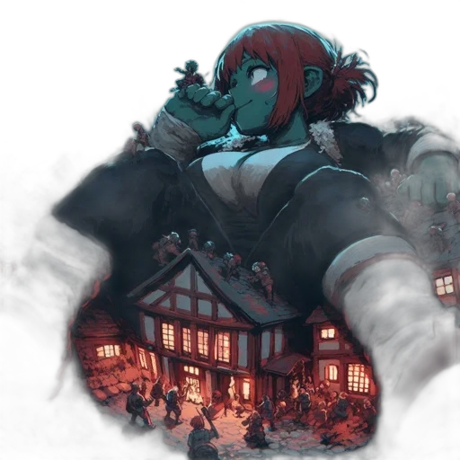 concept art, fantasy art, watercolor, 3d render transparent PNG cut-out
