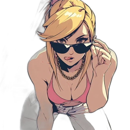 comic book art, concept art, cartoon, cyberpunk transparent PNG cut-out