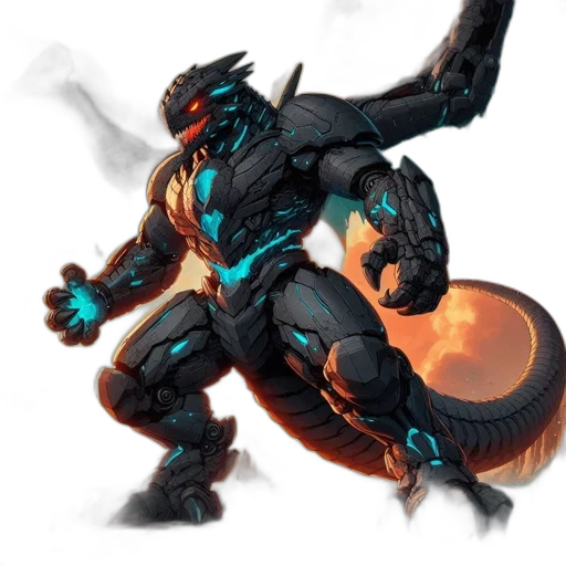 dragon, creature, robot, animal transparent PNG cut-out