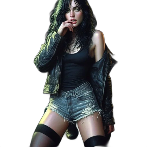 jacket, concept art, photorealistic, comic book art transparent PNG cut-out