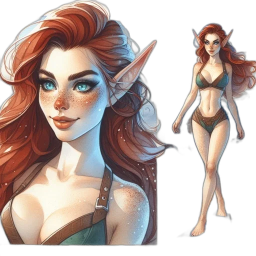 fantasy art, concept art, pixel art, comic book art transparent PNG cut-out