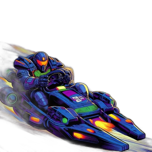 car, robot, concept art, cyberpunk transparent PNG cut-out