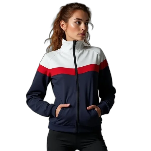 jacket, women, full, zip transparent PNG cut-out