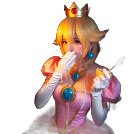 crown, staff, dress, weapon transparent PNG cut-out