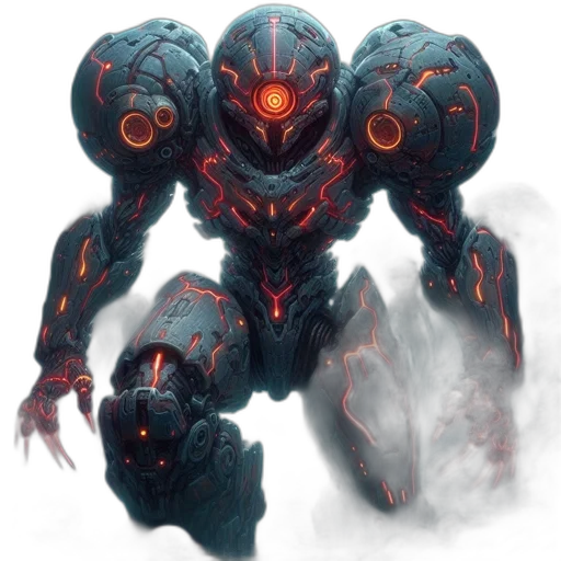 robot, creature, weapon, concept art transparent PNG cut-out