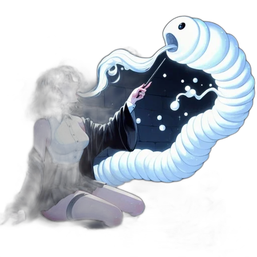creature, staff, dragon, mask transparent PNG cut-out