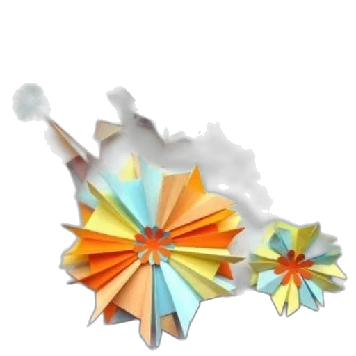 umbrella, flower, crown, staff transparent PNG cut-out
