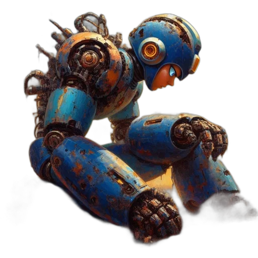 robot, weapon, creature, staff transparent PNG cut-out