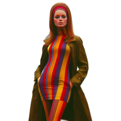 dress, jacket, concept art, colorful transparent PNG cut-out