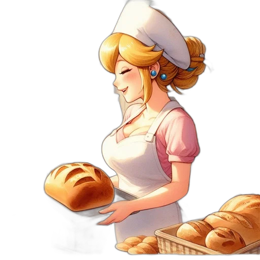 food, dress, staff, hat transparent PNG cut-out