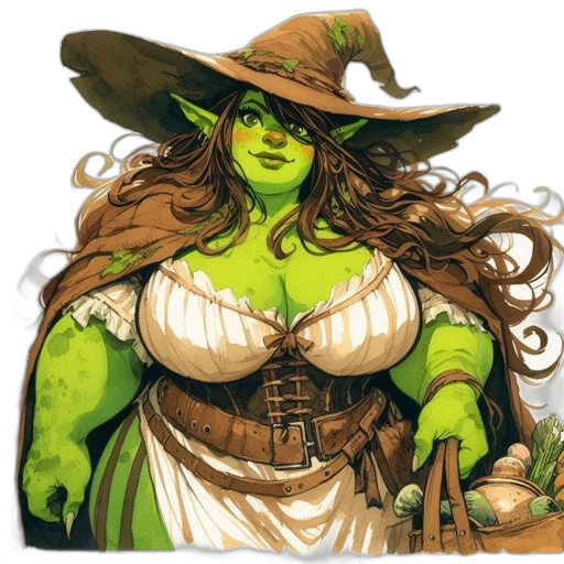 dress, staff, concept art, fantasy art transparent PNG cut-out
