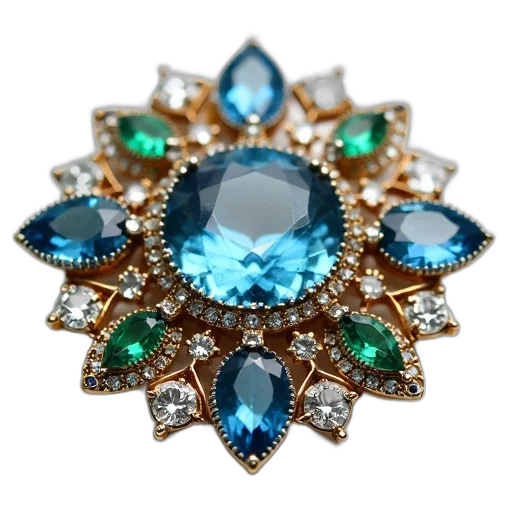 jewelry, crown, blue, close-up transparent PNG cut-out