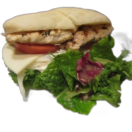 food, photorealistic, plate, sandwich transparent PNG cut-out