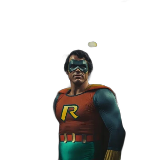 mask, staff, robot, comic book art transparent PNG cut-out