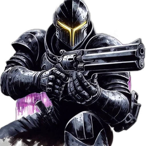 weapon, robot, concept art, cyberpunk transparent PNG cut-out