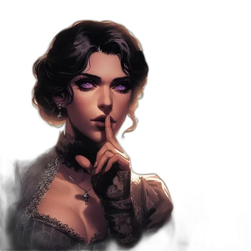 face, concept art, fantasy art, comic book art transparent PNG cut-out