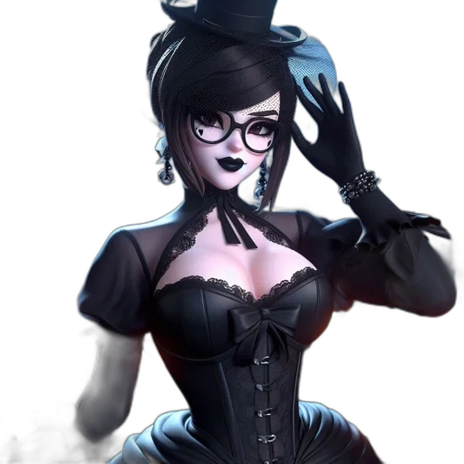 dress, staff, mask, fantasy art transparent PNG cut-out