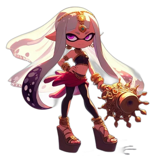 weapon, staff, creature, concept art transparent PNG cut-out