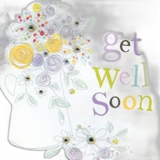 colorful, floral, card, words transparent PNG cut-out