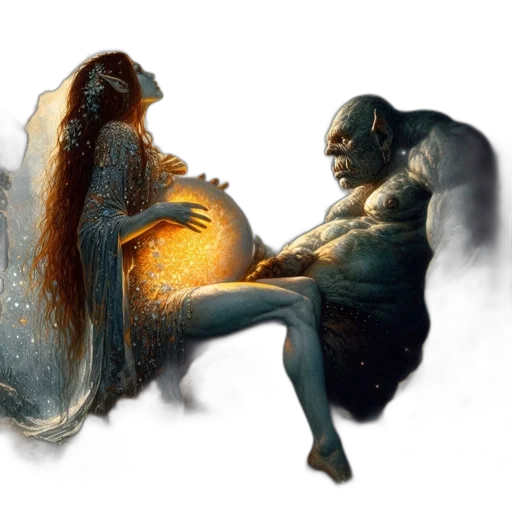 creature, concept art, fantasy art, comic book art transparent PNG cut-out