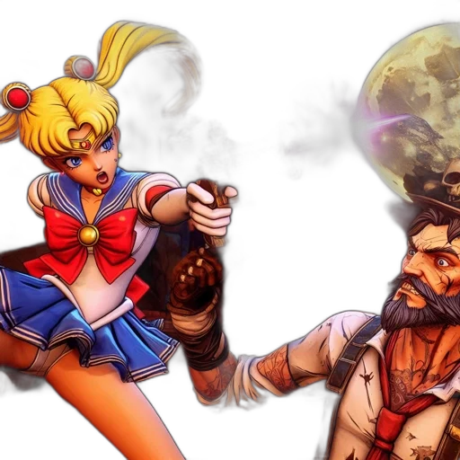 concept art, anime, comic book art, fantasy art transparent PNG cut-out