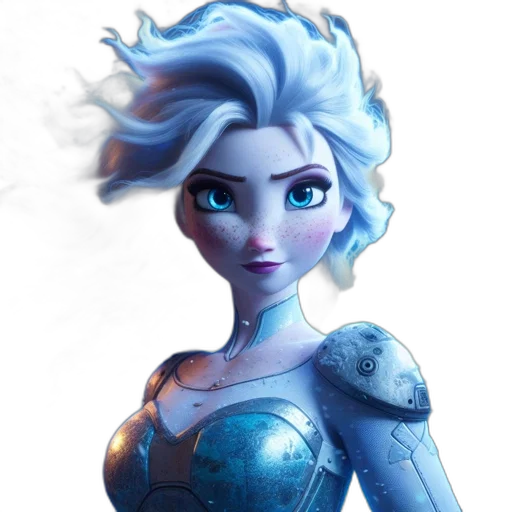 face, robot, staff, concept art transparent PNG cut-out