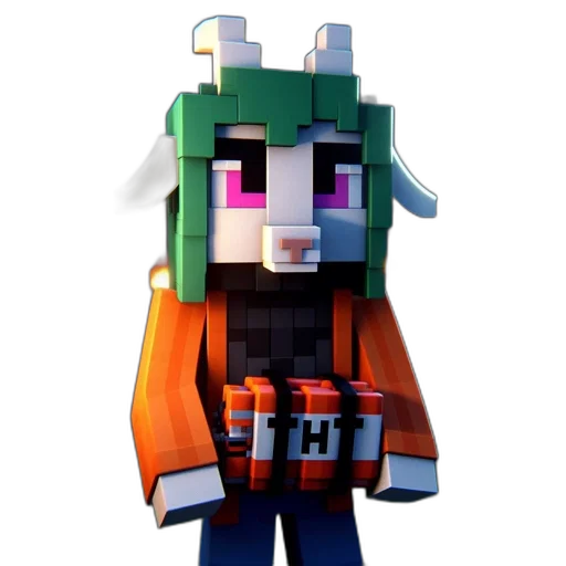 3d render, pixel art, concept art, cartoon transparent PNG cut-out