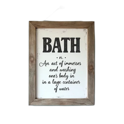 earth tones, framed, sign, distressed transparent PNG cut-out