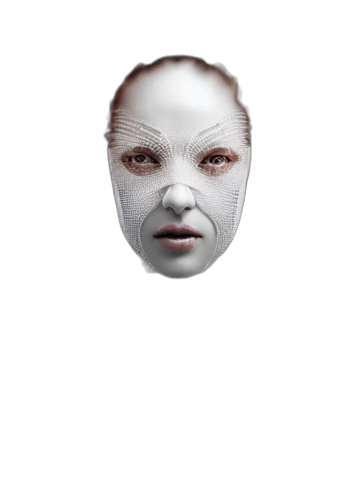 mask, face, creature, robot transparent PNG cut-out