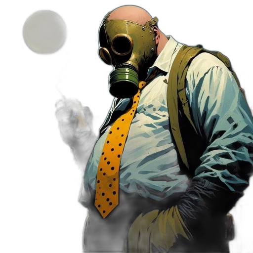 mask, jacket, staff, umbrella transparent PNG cut-out
