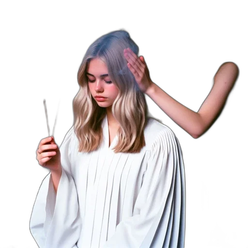 staff, hair, sword, weapon transparent PNG cut-out