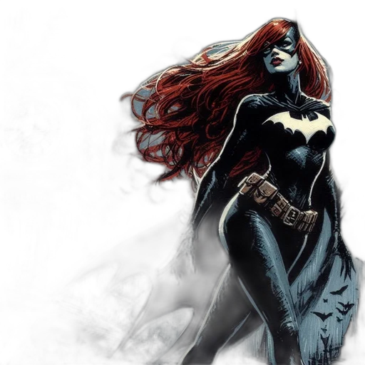 comic book art, concept art, fantasy art, female transparent PNG cut-out