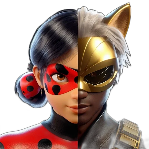 mask, comic book art, concept art, 3d render transparent PNG cut-out