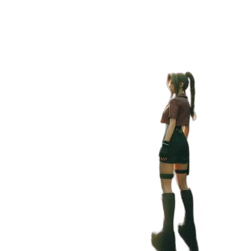 dress, robot, staff, weapon transparent PNG cut-out