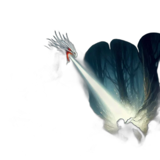 dragon, hair, weapon, creature transparent PNG cut-out