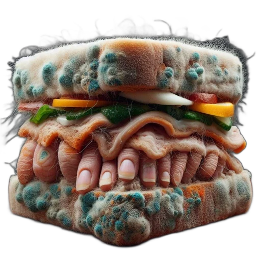 food, creature, face, crown transparent PNG cut-out