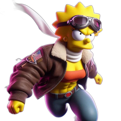 jacket, staff, concept art, 3d render transparent PNG cut-out