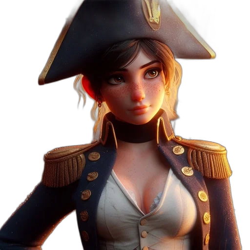 staff, hat, jacket, face transparent PNG cut-out