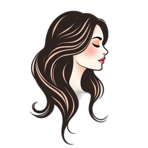 hair, face, cartoon, pixel art transparent PNG cut-out