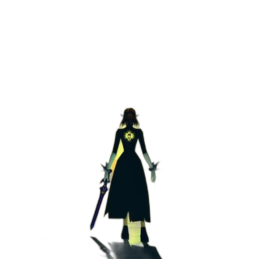 sword, staff, weapon, dress transparent PNG cut-out