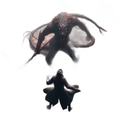 creature, animal, dragon, hair transparent PNG cut-out