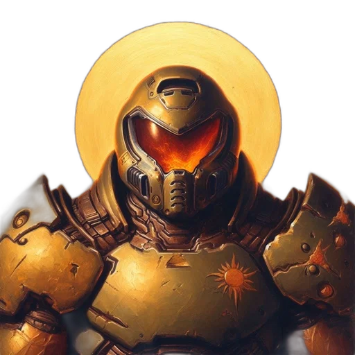 robot, crown, concept art, 3d render transparent PNG cut-out