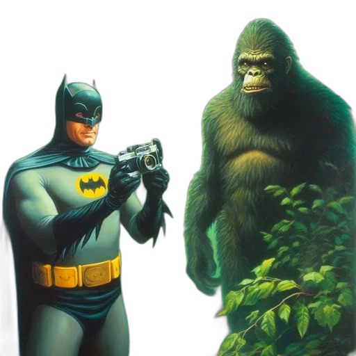 concept art, comic book art, photorealistic, green transparent PNG cut-out