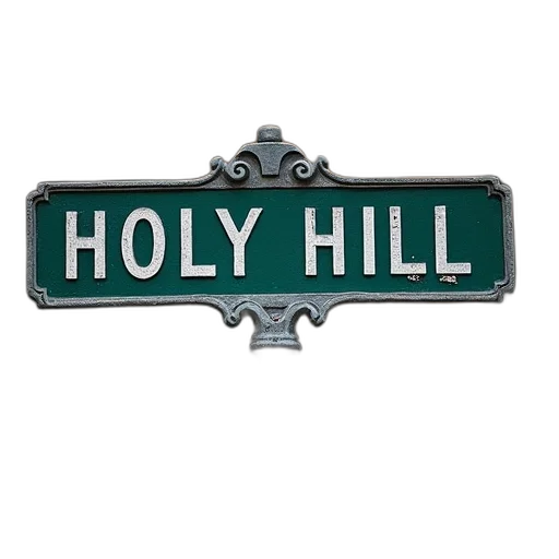 street, sign, reads, holy transparent PNG cut-out
