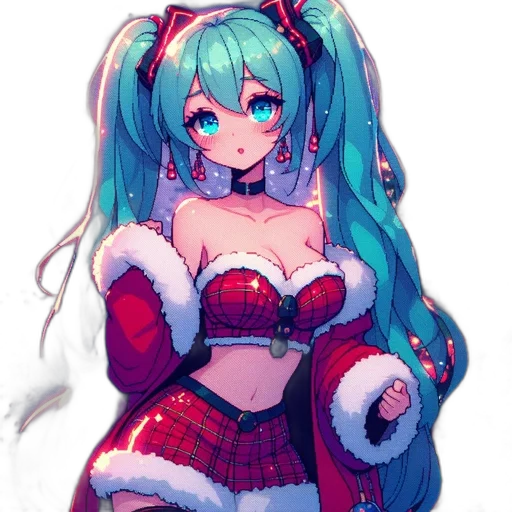 dress, pixel art, anime, concept art transparent PNG cut-out