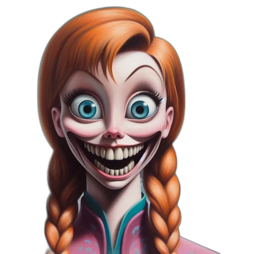 face, mask, creature, cartoon transparent PNG cut-out