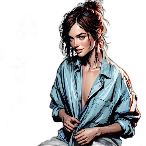 dress, jacket, jewelry, photorealistic transparent PNG cut-out