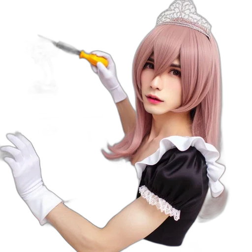 staff, crown, weapon, dress transparent PNG cut-out